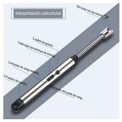 Encendedor Eléctrico Recargable USB