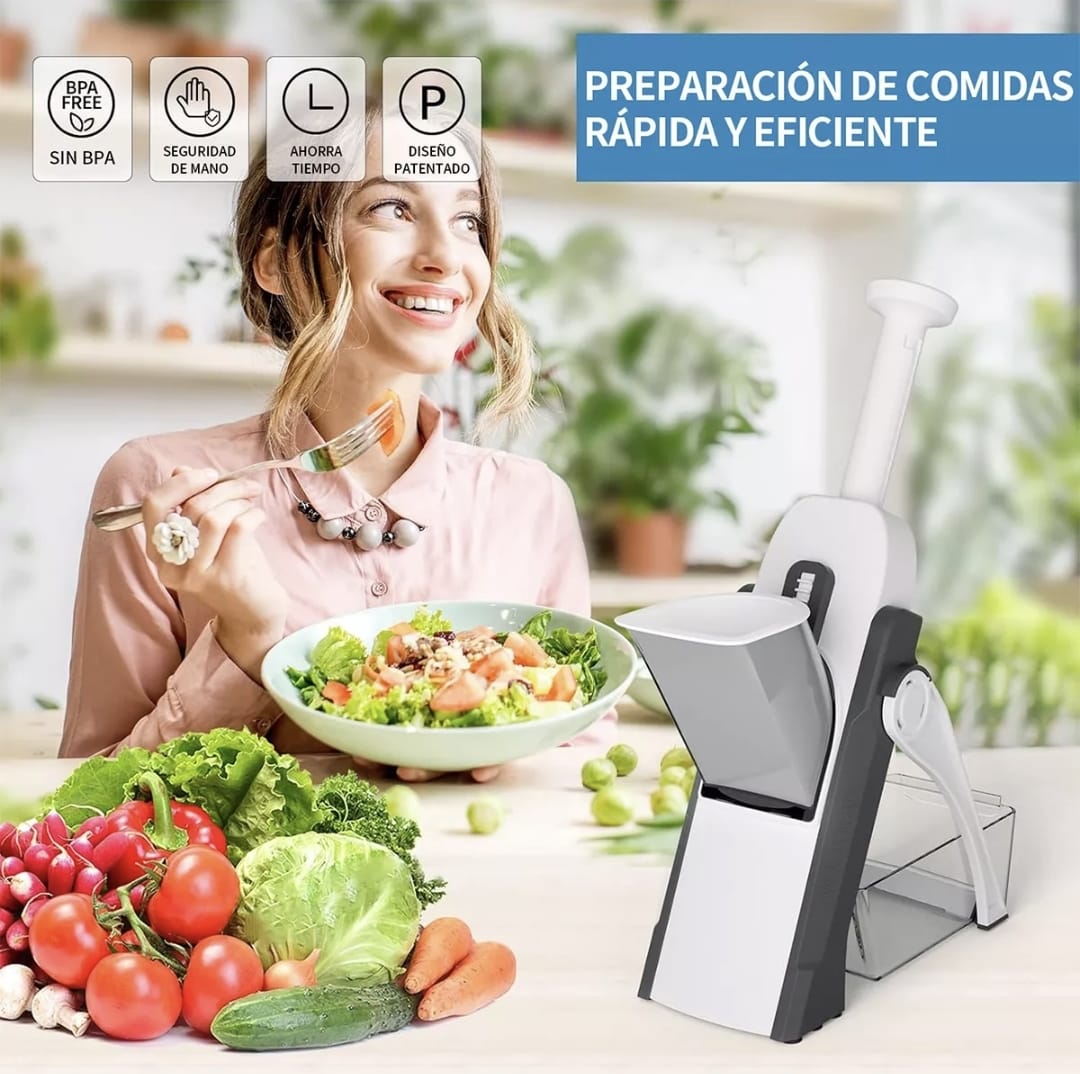 Rebanador Cortador Rayador De Verduras