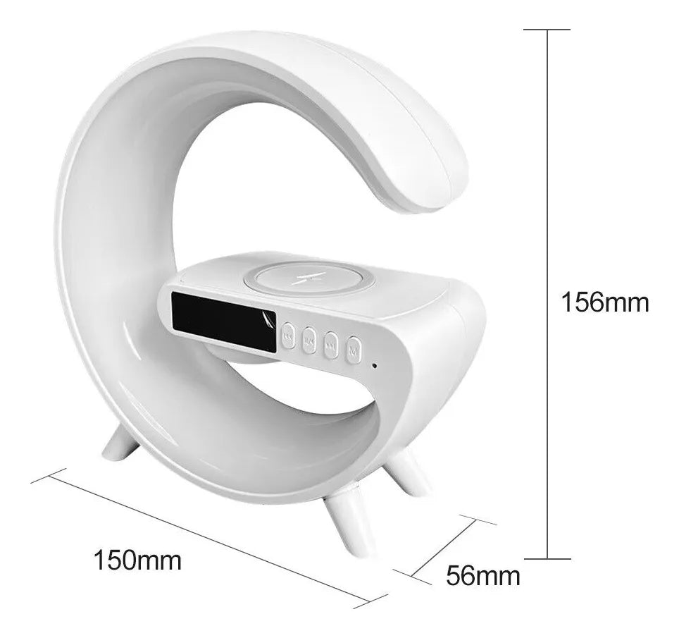 Lámpara Inteligente Bocina G63 con Carga Inalámbrica 15W