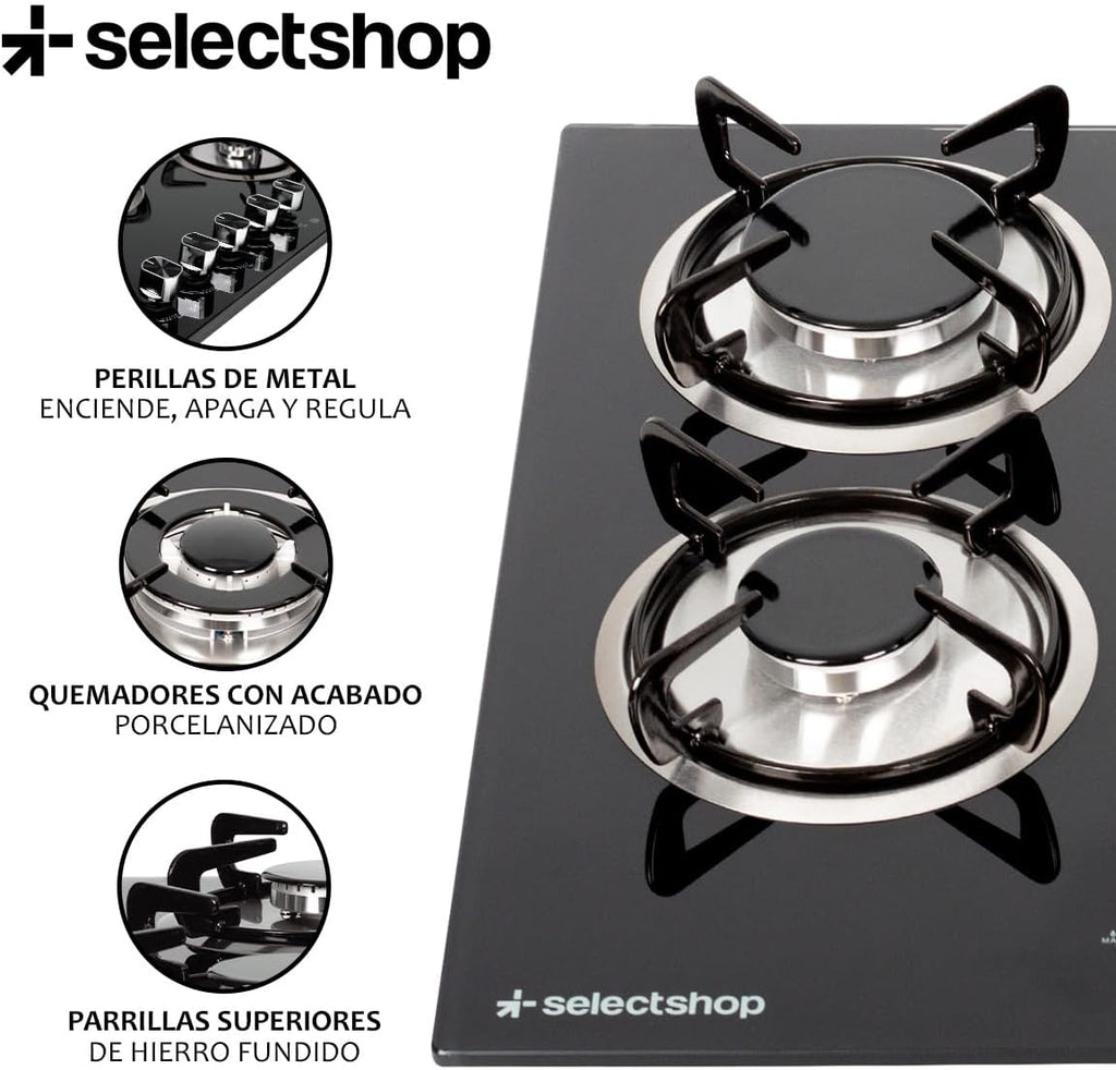 Parrilla De Gas 5 Quemadores De Acero Inoxidable
