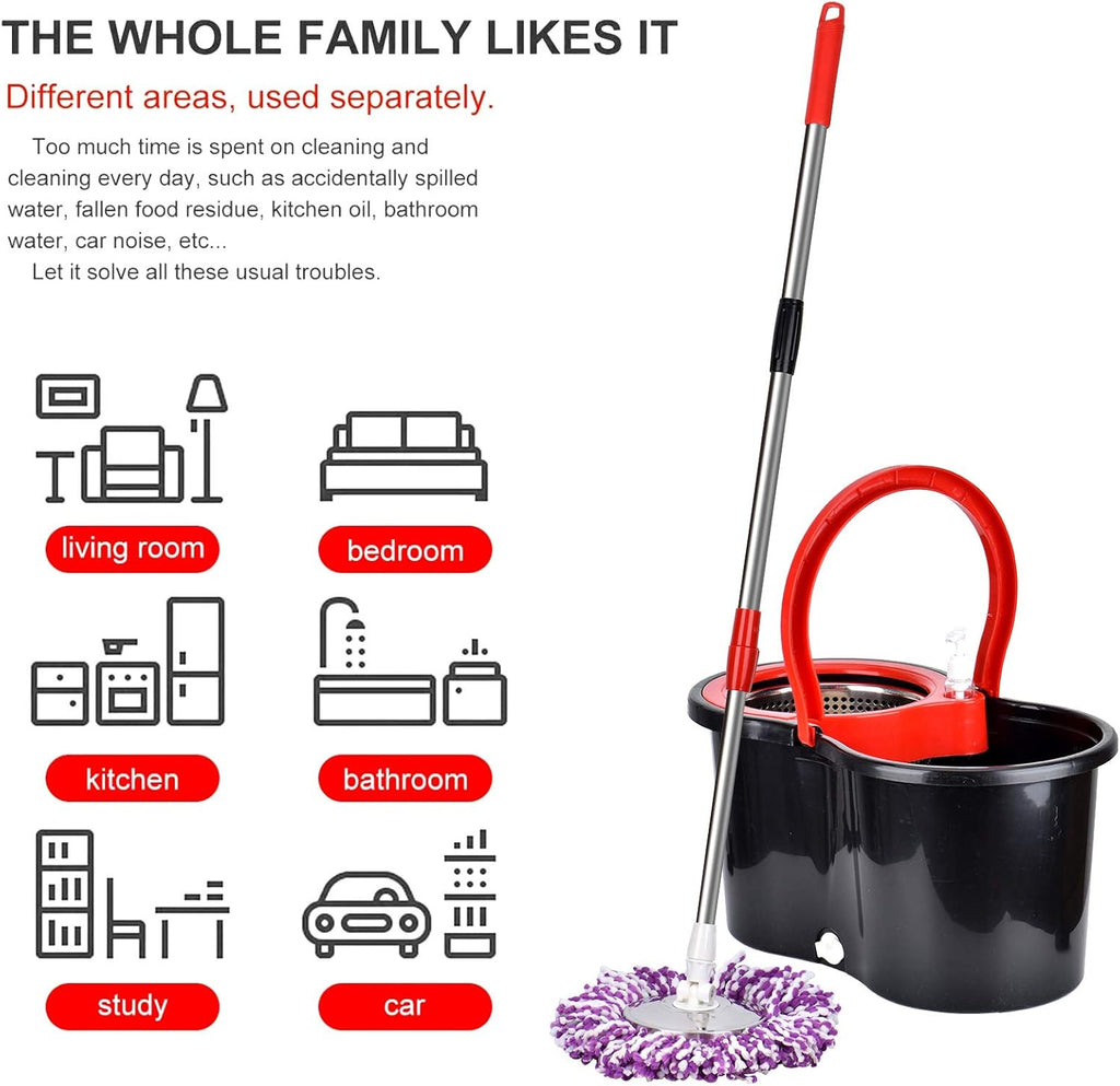 Trapeador Spin Mop Cubeta Centrifugador