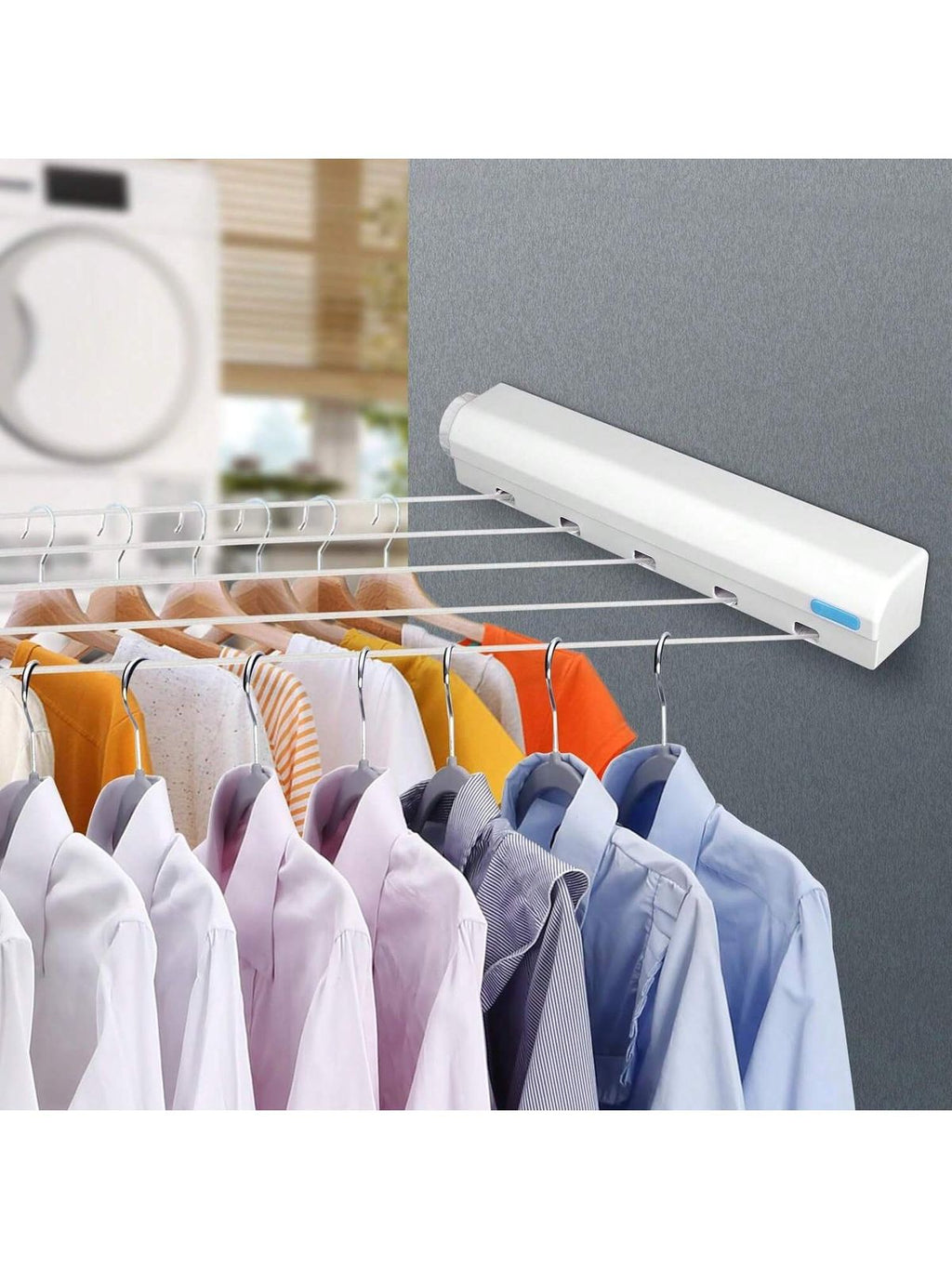 Tendedero Retráctil 4 Líneas  — Extensible de Pared