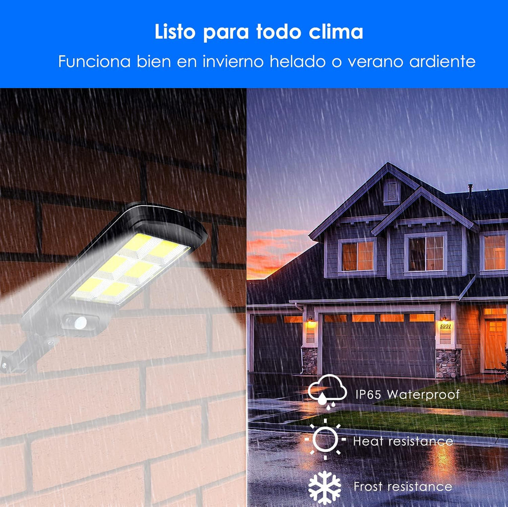 Lámpara Solar con Sensor y Control Remoto