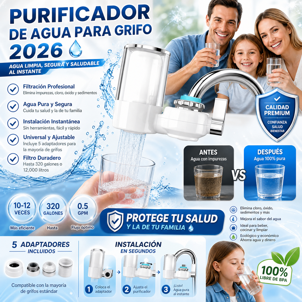 Filtro Purificador de Grifo