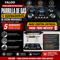 Parrilla De Gas 5 Quemadores De Acero Inoxidable