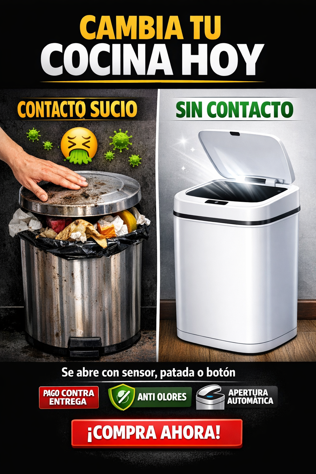 Cesta Con Sensor Inteligente