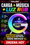 Lámpara Inteligente Bocina G63 con Carga Inalámbrica 15W