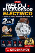 Reloj Analógico Con Encendedor Eléctrico (2 en 1)