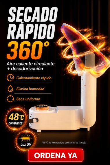 Secador de Zapatos Inteligente 360°