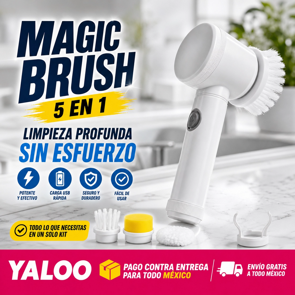 Cepillo Eléctrico MAGIC BRUSH 5 en 1